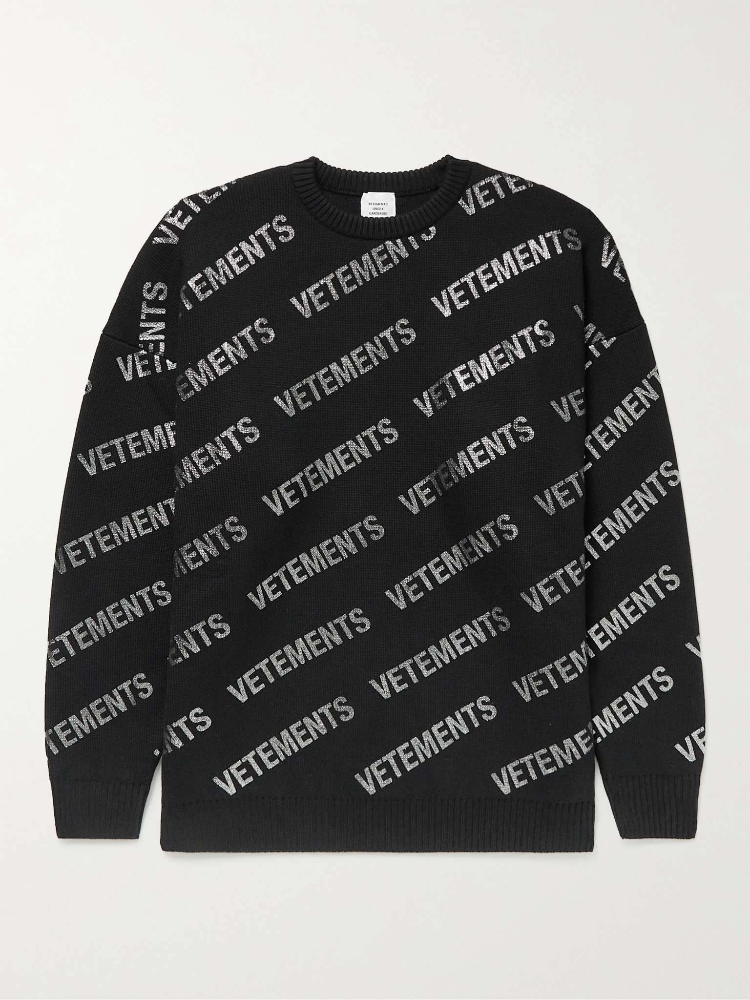 Logo-Print Merino Wool Sweater - 1