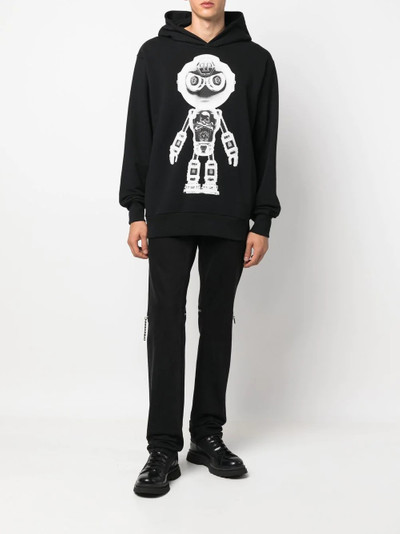 PHILIPP PLEIN X-Ray logo print hoodie outlook