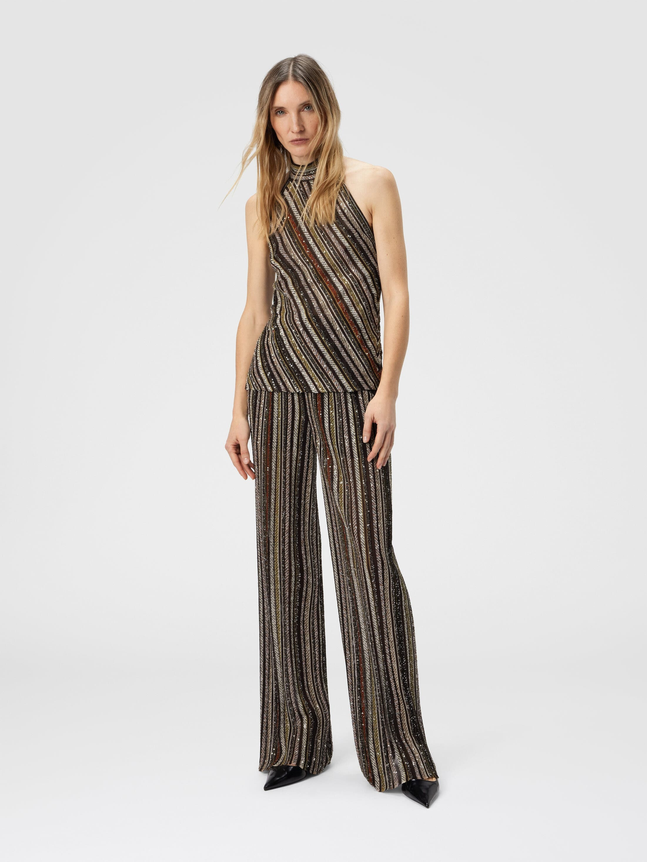 Missoni Halter Top In Herringbone Stripe Knit in Multicoloured at Nordstrom - 2