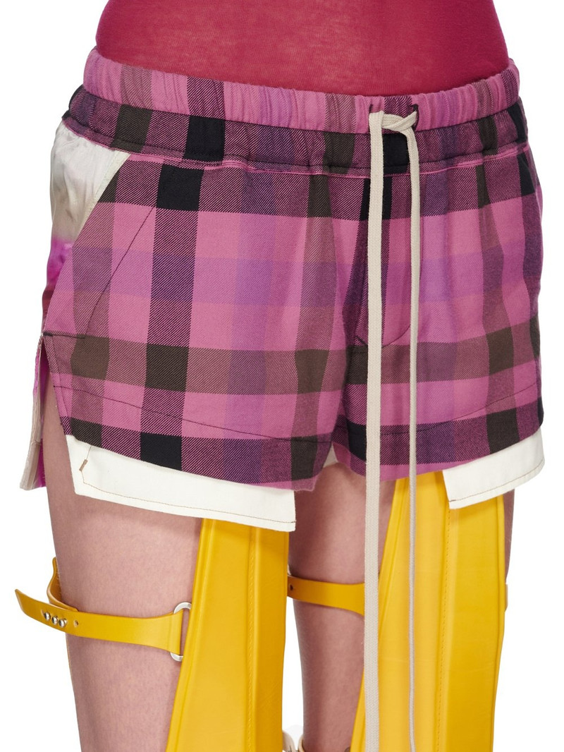 plaid-check print shorts 4