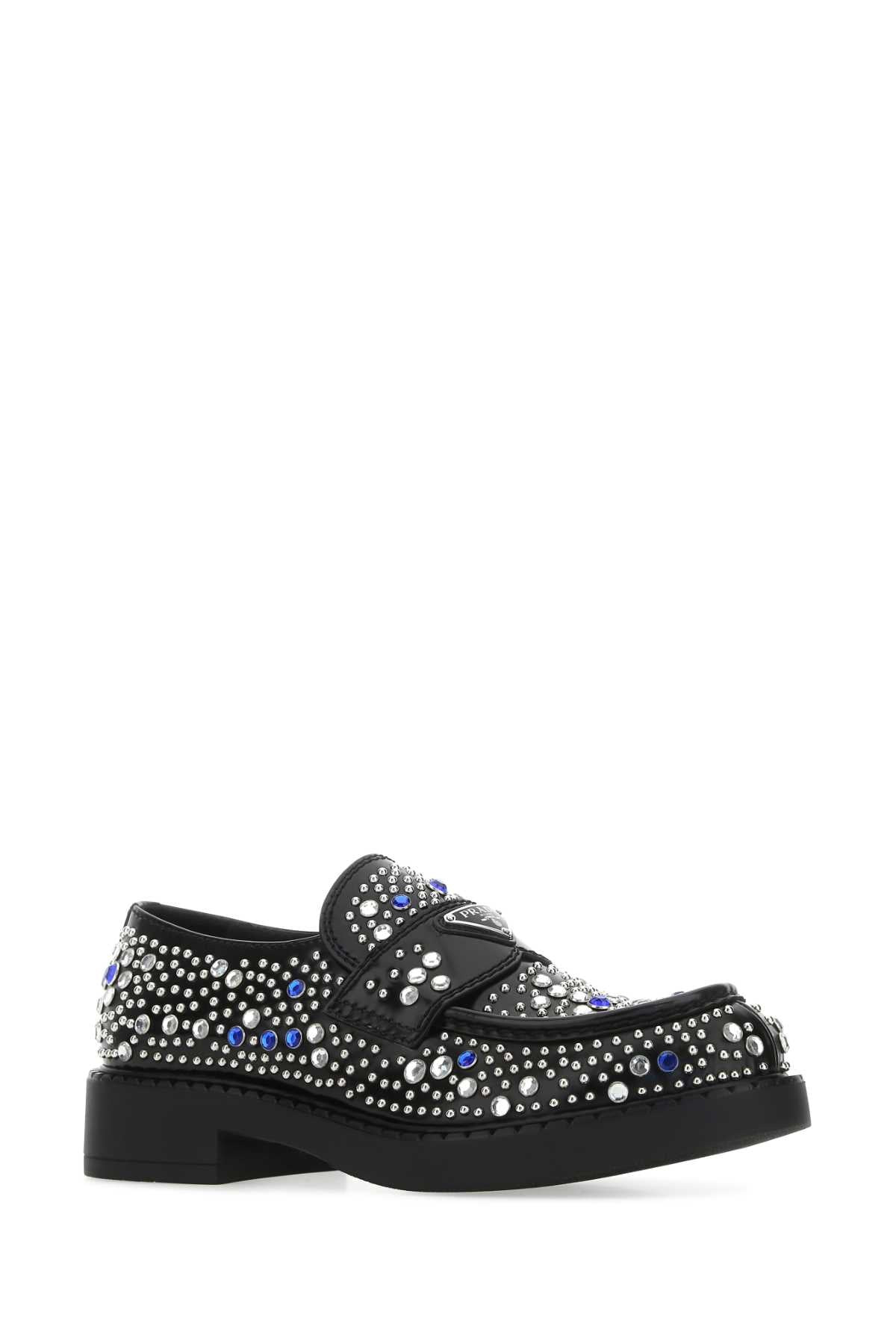 Prada Men Embellished Leather Loafers - 2