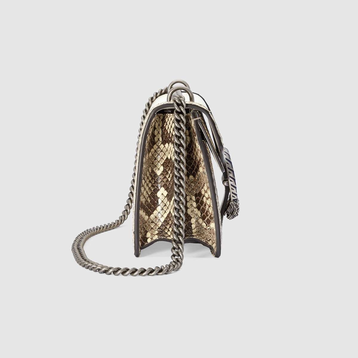 Dionysus small shoulder bag with python trim - 4