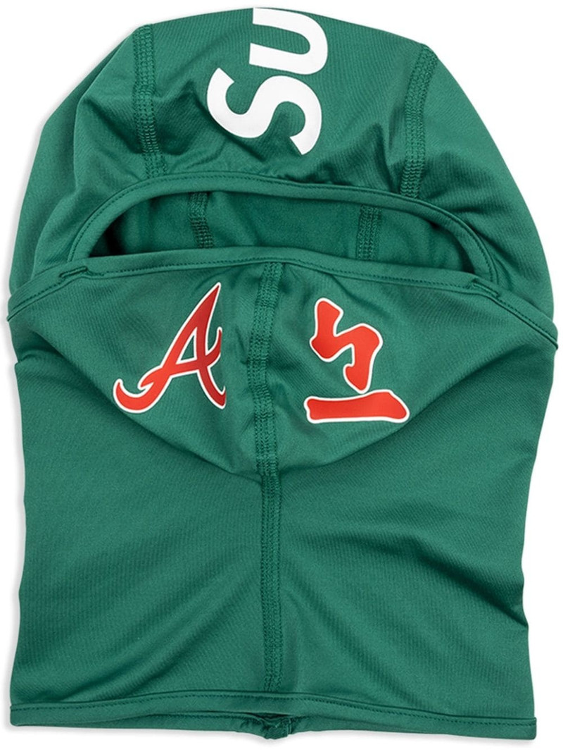 x MLB Kanji Teams Atlanta Braves "Light Pine" lightweight balaclava 1