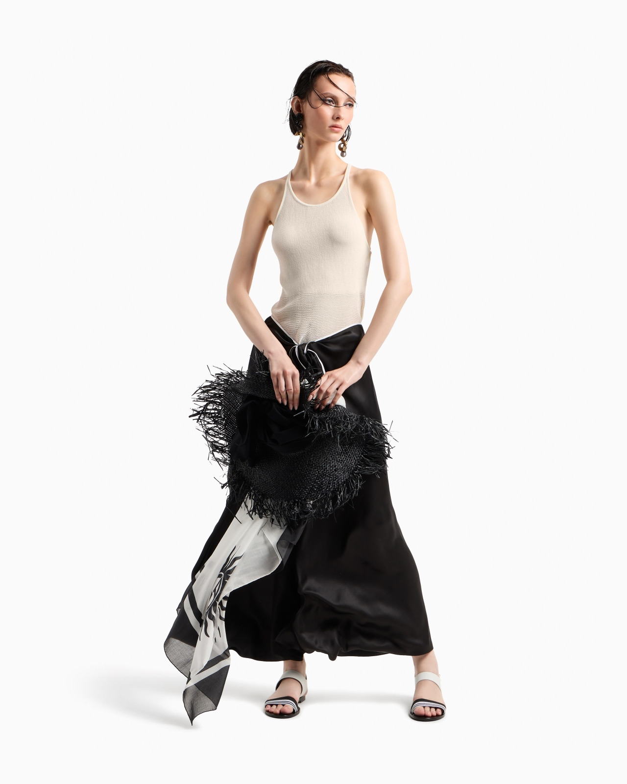 LONG SKIRT IN SILK SATIN - 2