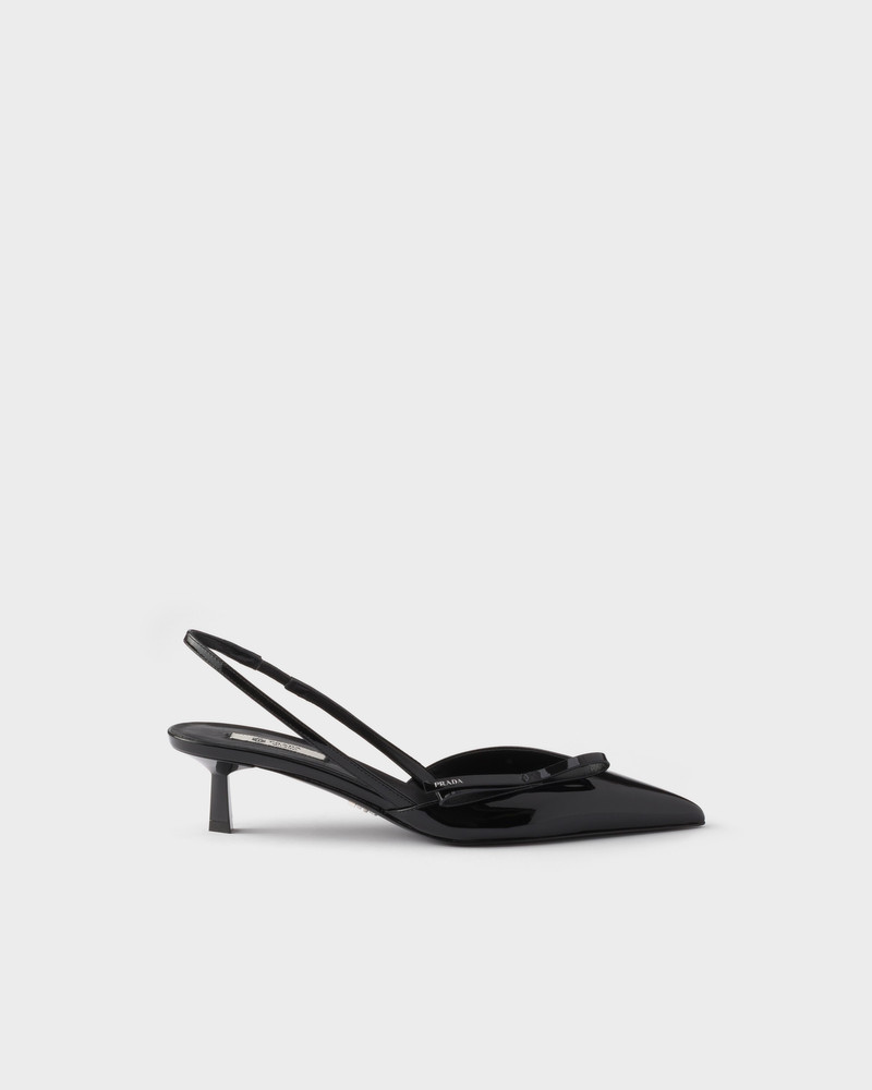 Prada Patent leather slingback pumps outlook