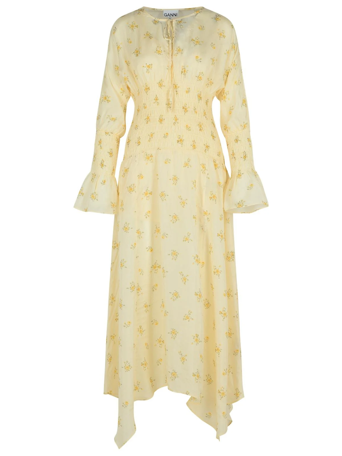 Ganni Ivory Viscose Dress Women - 1