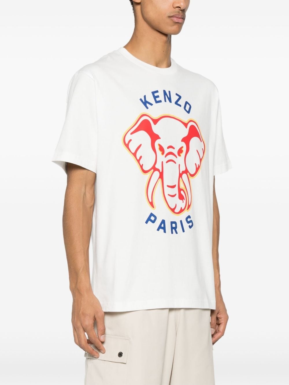 Elephant-print cotton T-shirt - 3