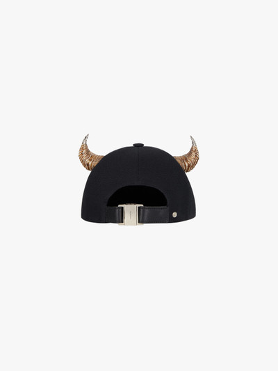 Givenchy CAP IN CANVAS WITH HORNS outlook