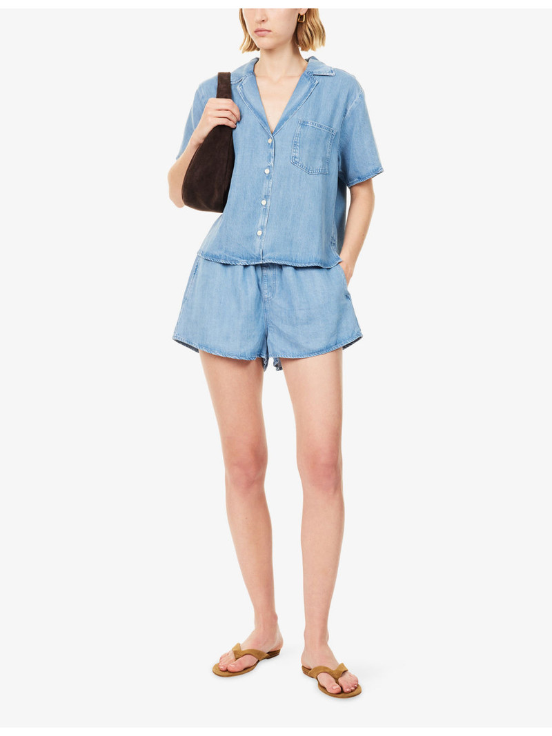 GOOD AMERICAN Relaxed-Fit Denim Shorts outlook