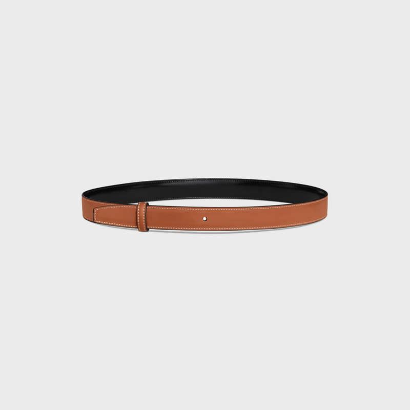 CELINE Reversible Strap 25MM IN TAURILLON AND NATURAL CALFSKIN outlook