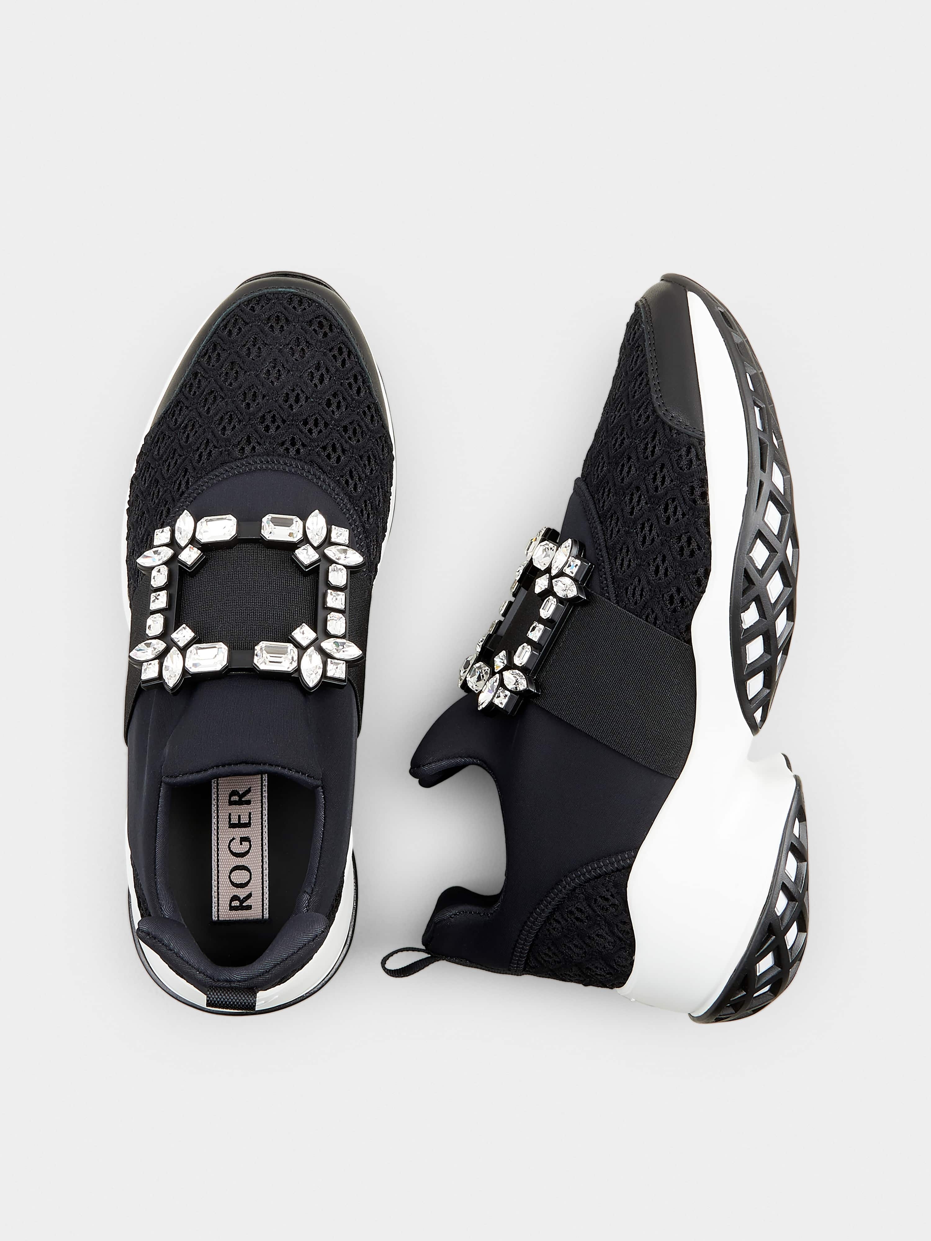 Viv' Run Strass Buckle Sneakers in Technical Fabrics - 4