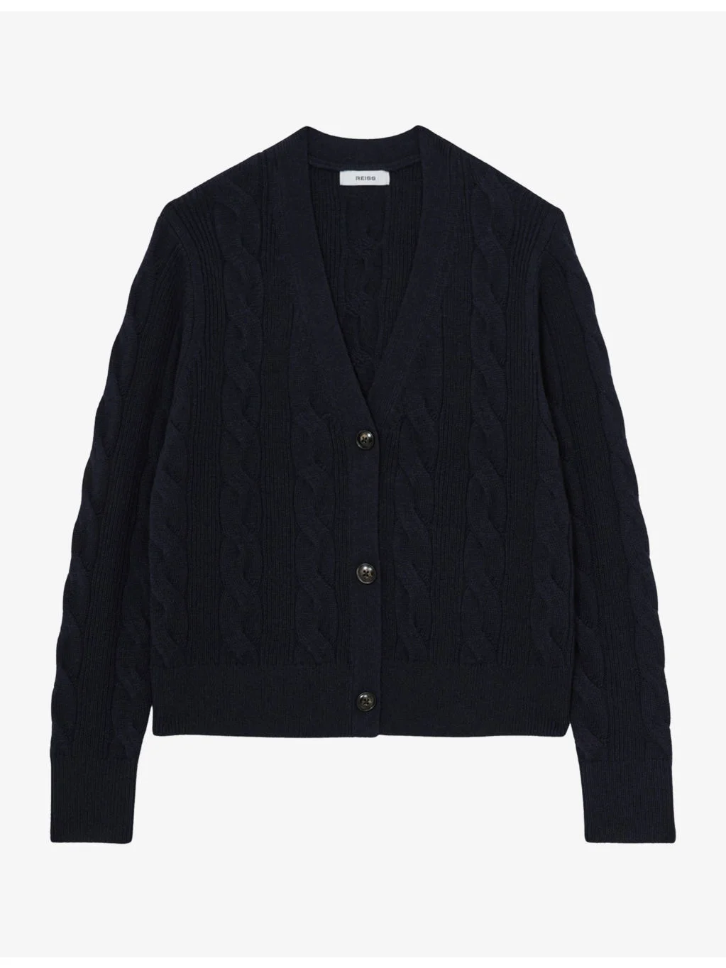 Elowen Cashmere And Wool Cable-Knit Cardigan - 1