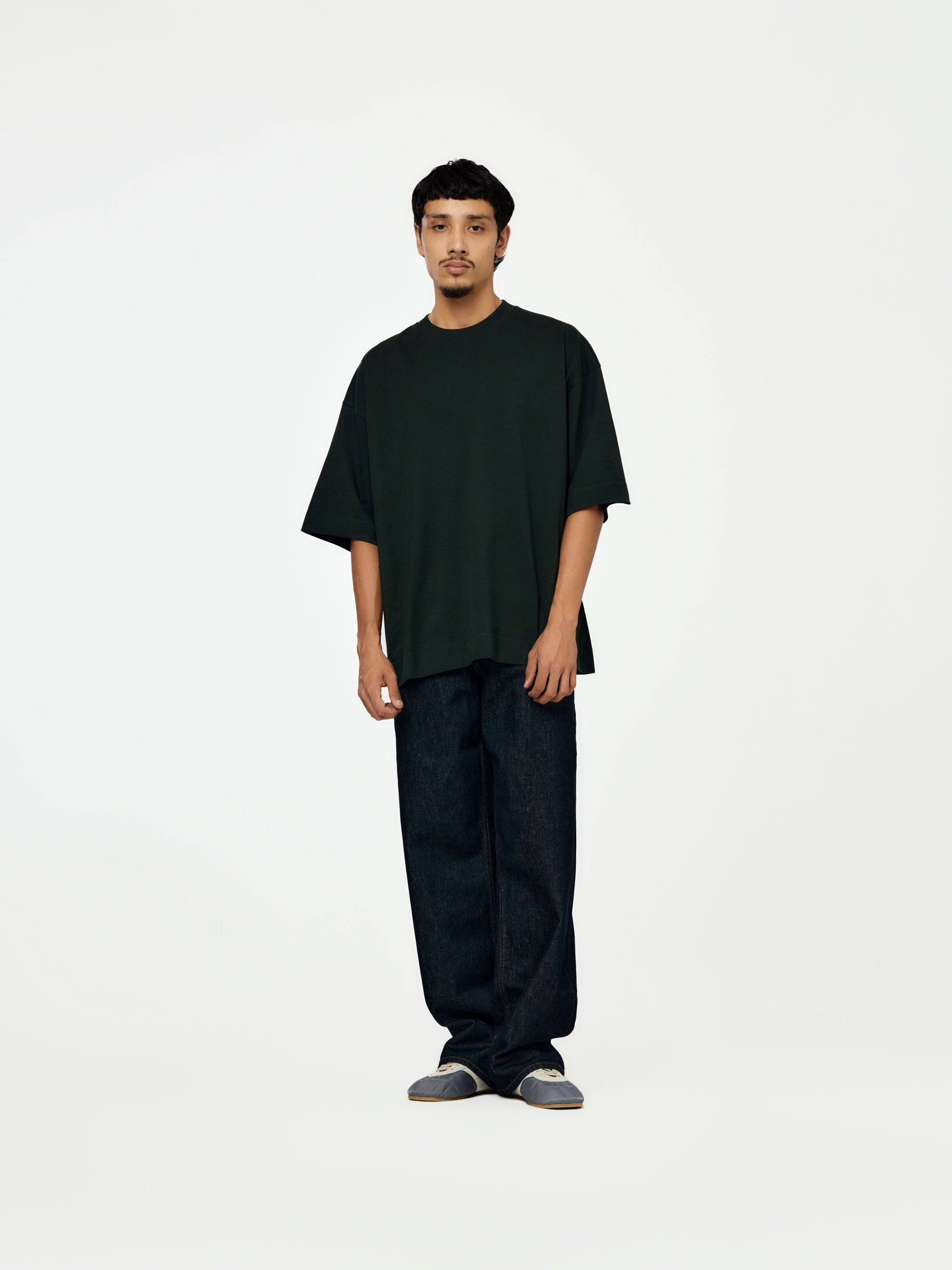 HEN 2603 M.K. SS T-SHIRT (BOTTLE GREEN) - 4