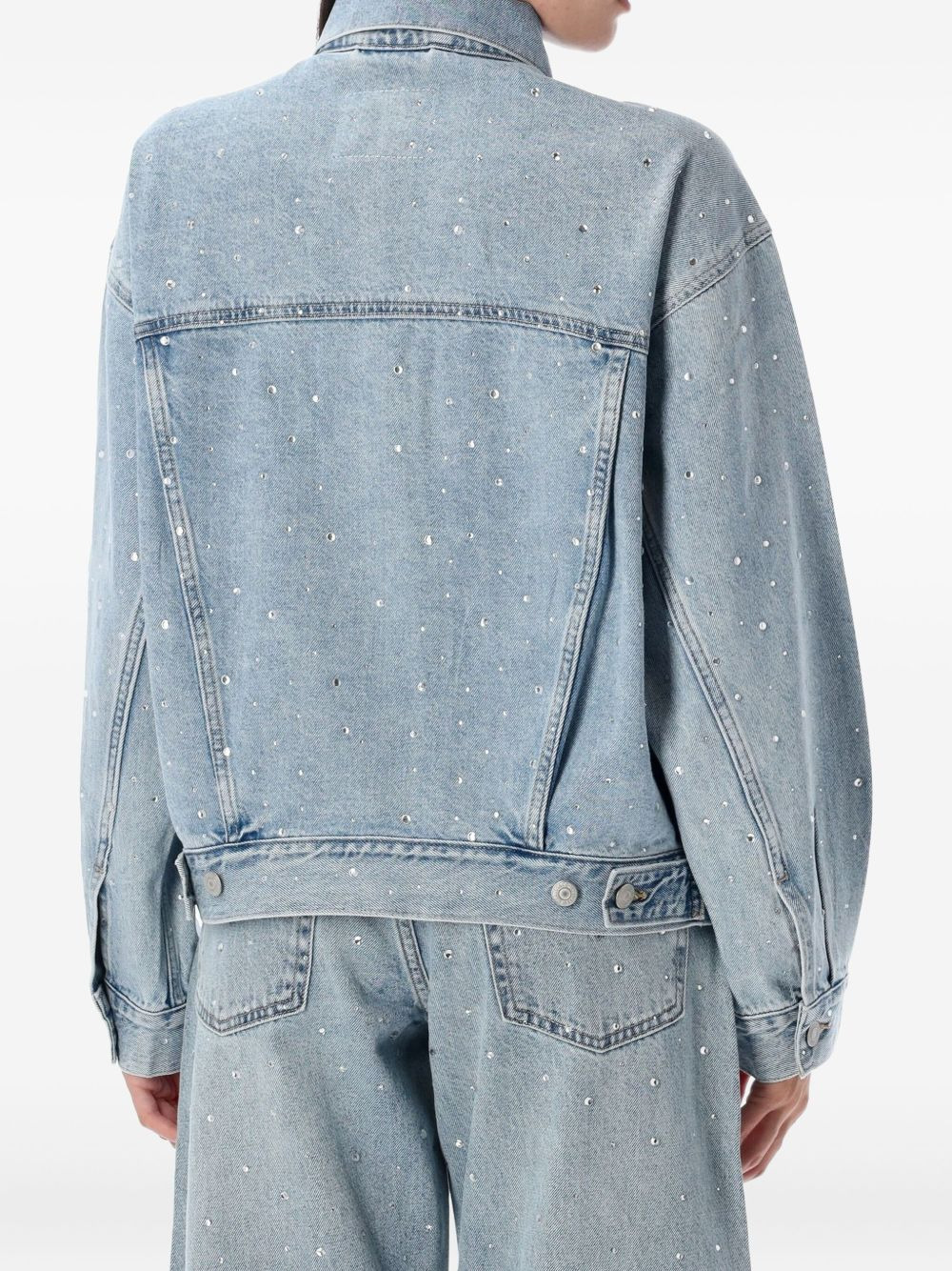 90's crystal-embellished jacket - 2