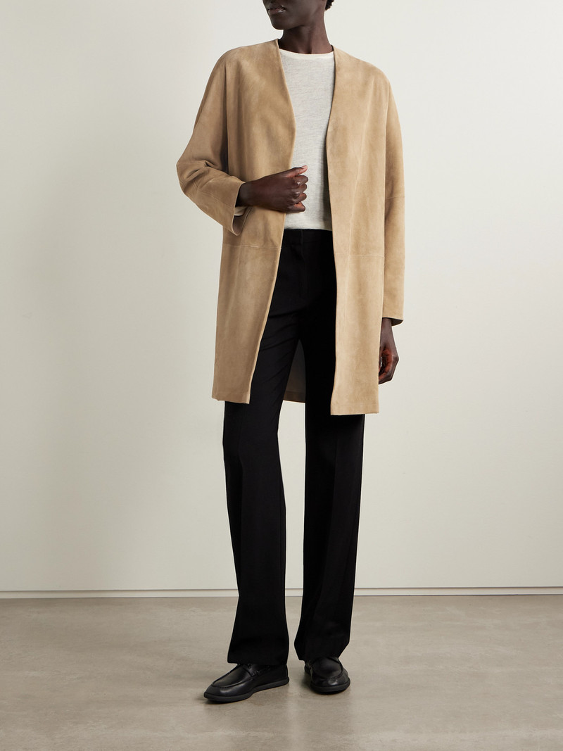 The Row Alarico Suede Coat outlook