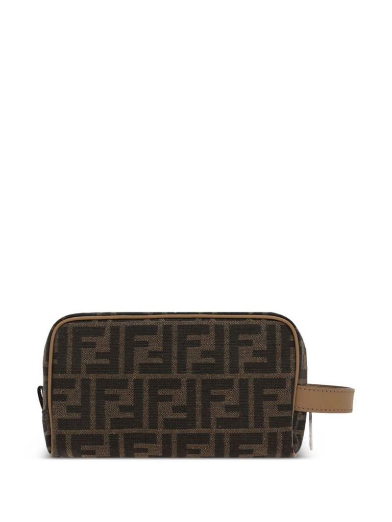 FENDI small FF-jacquard wash bag outlook