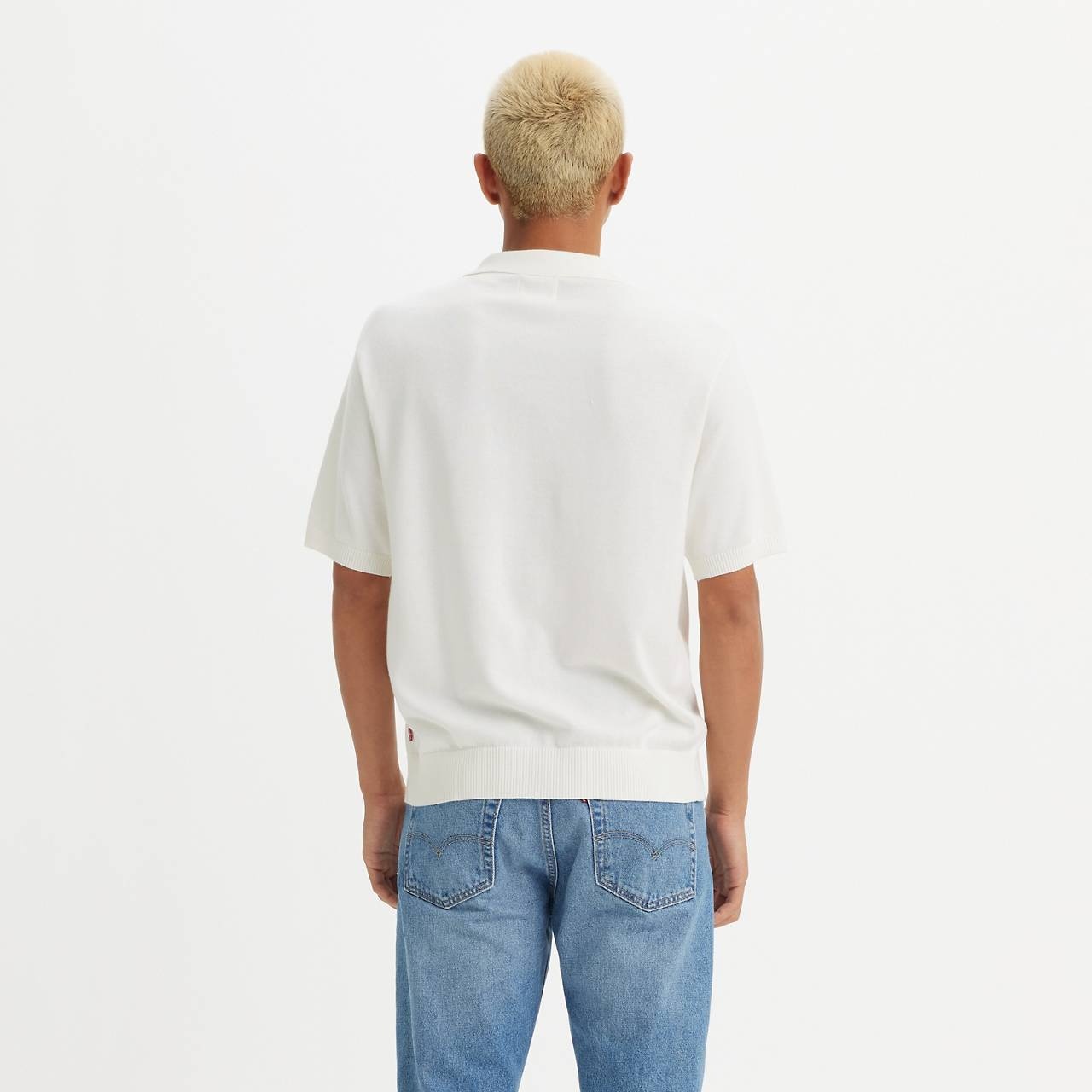 SWEATER KNIT POLO SHIRT - 4
