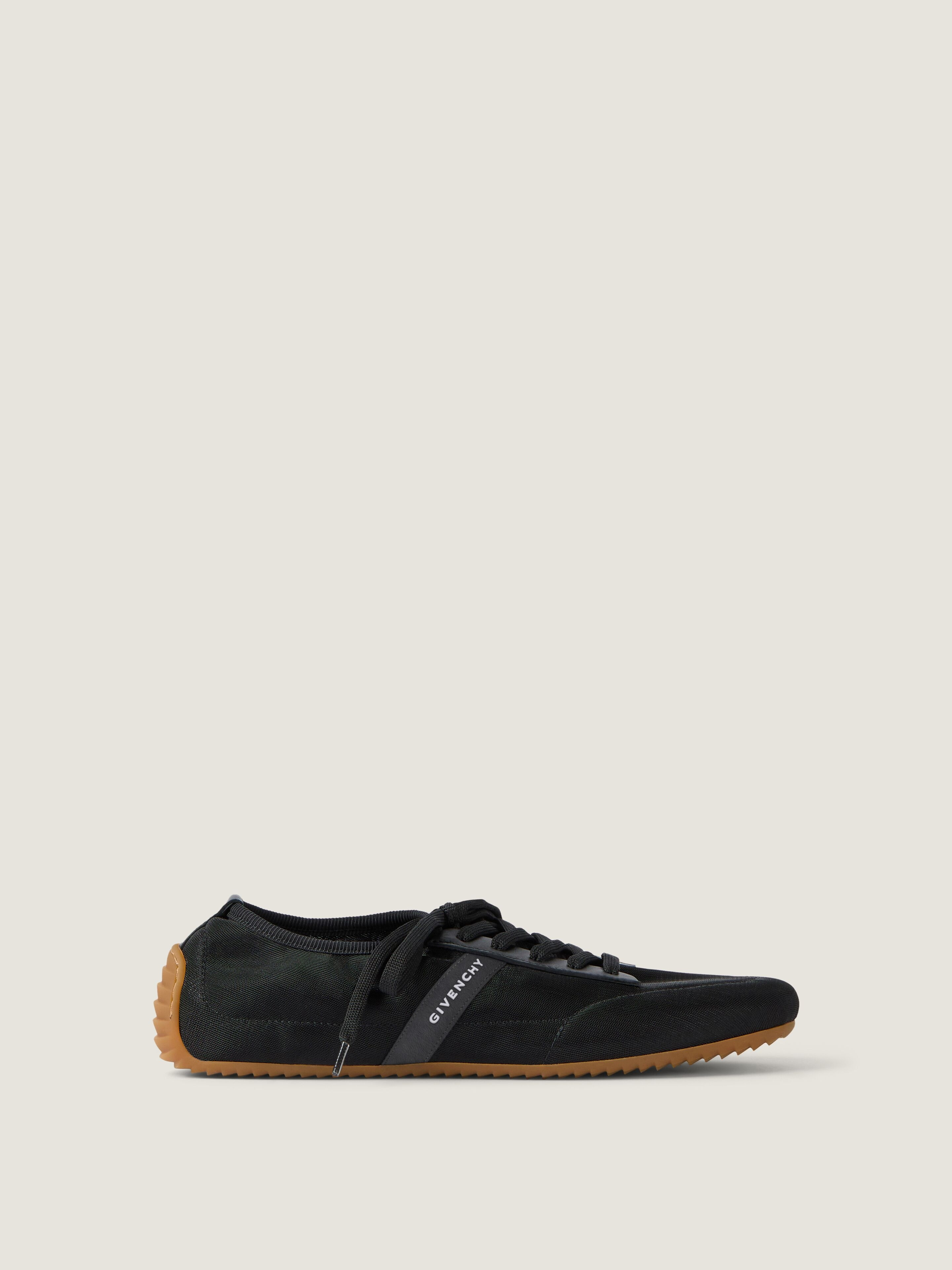 SLIM SNEAKERS IN TRANSPARENT MESH AND LEATHER - 2