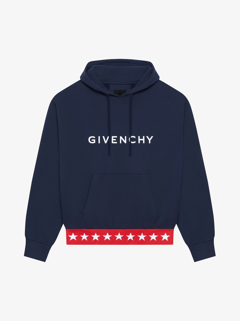 GIVENCHY BOXY FIT HOODIE IN FLEECE - 1