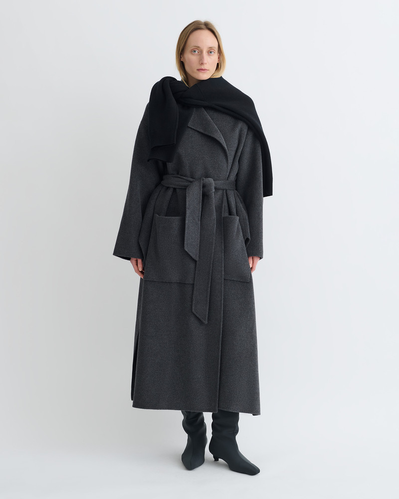 Double Wool Robe Coat 4