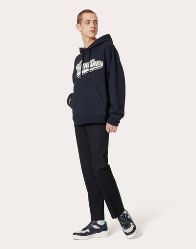 Valentino COTTON SWEATSHIRT WITH EMBROIDERED VALENTINO PATCH outlook