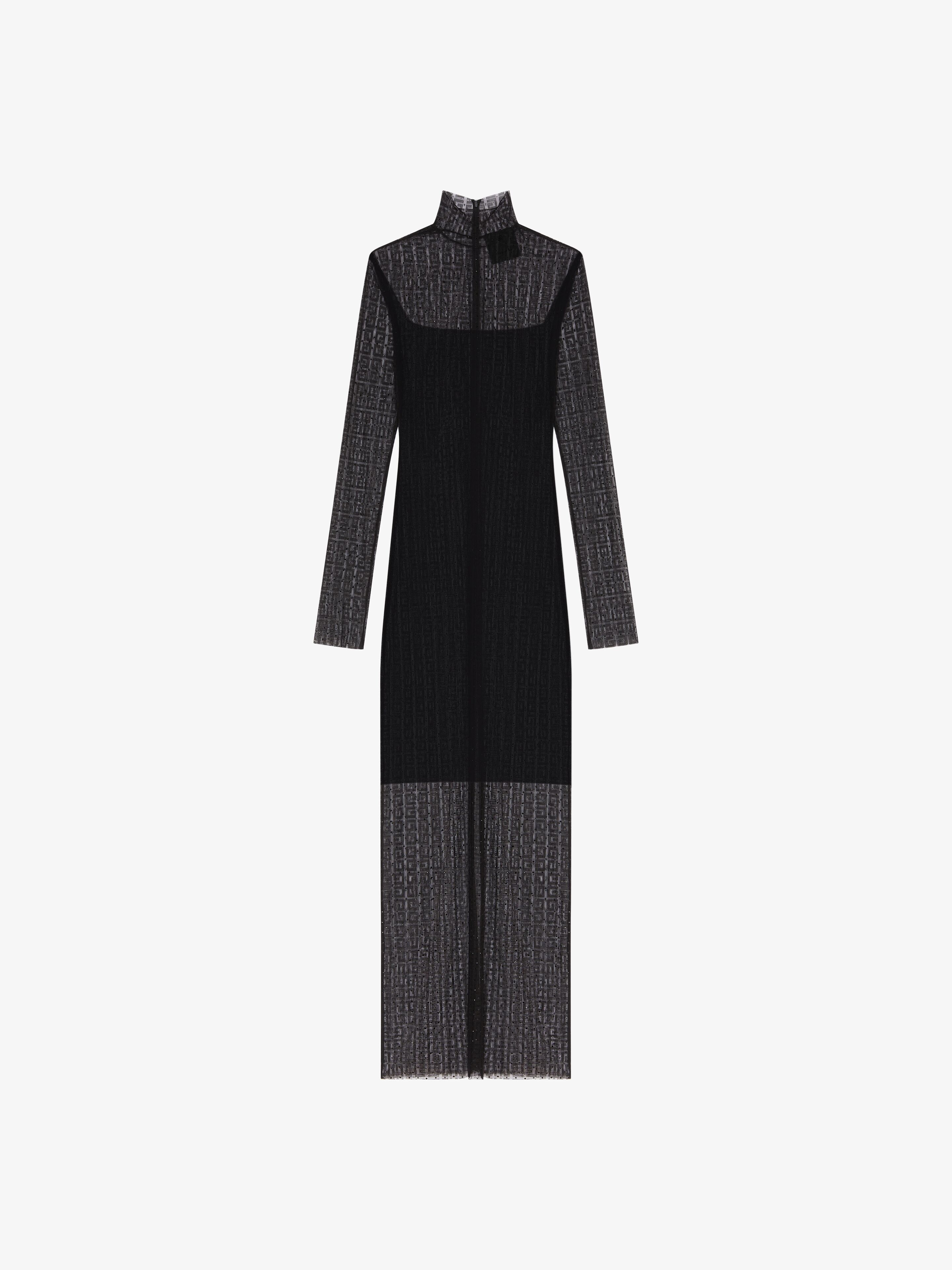 DRESS IN 4G LACE WITH RHINESTONES - 1