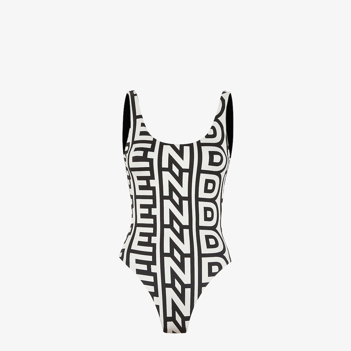 FENDI ワンピース ライクラ水着 ホワイト ロゴプリント イタリア製 S FENDI x Joshua Vides California Sky Collaboration Swimsuit