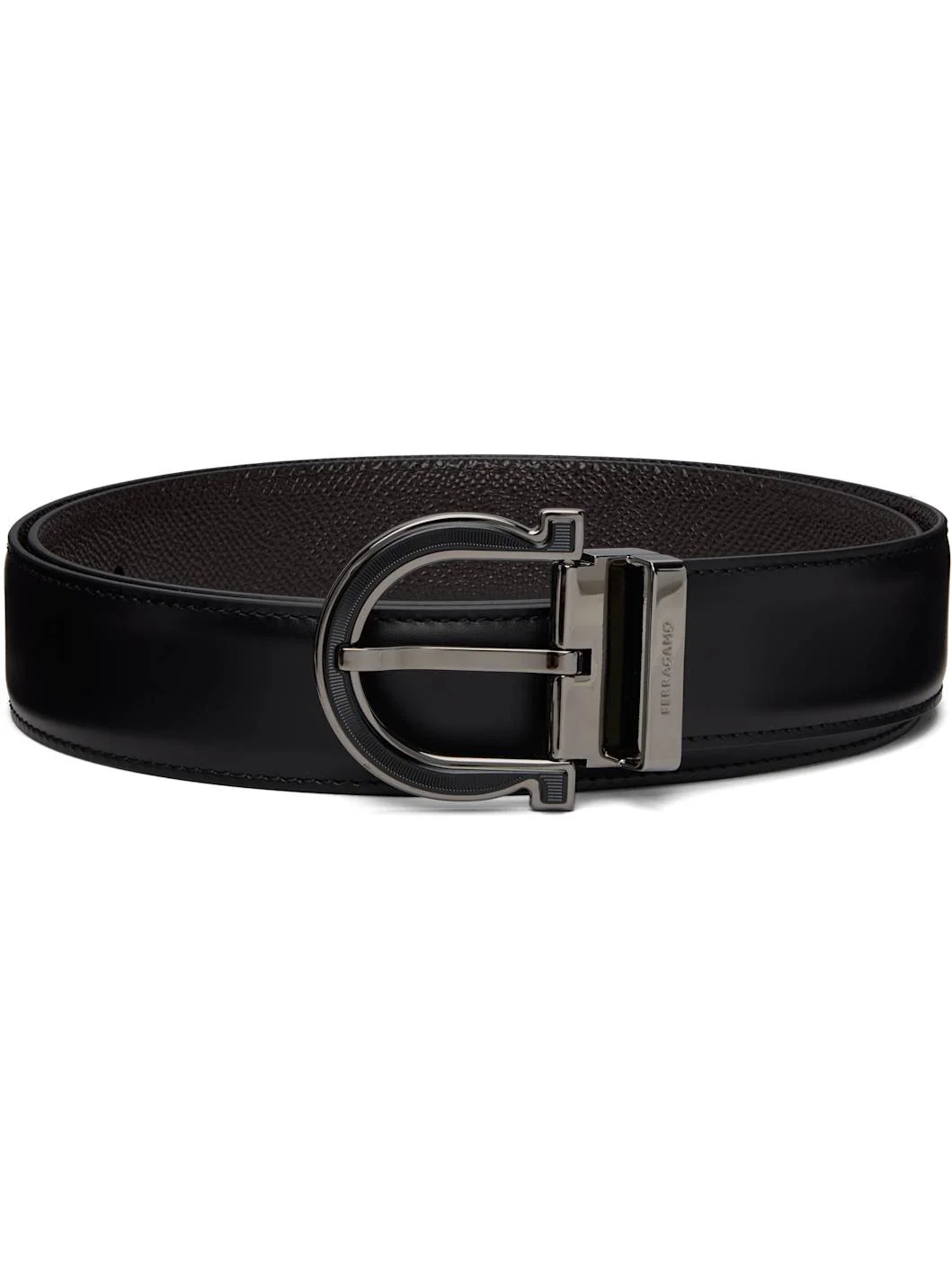 Black & Brown Adjustable & Reversible Belt - 1