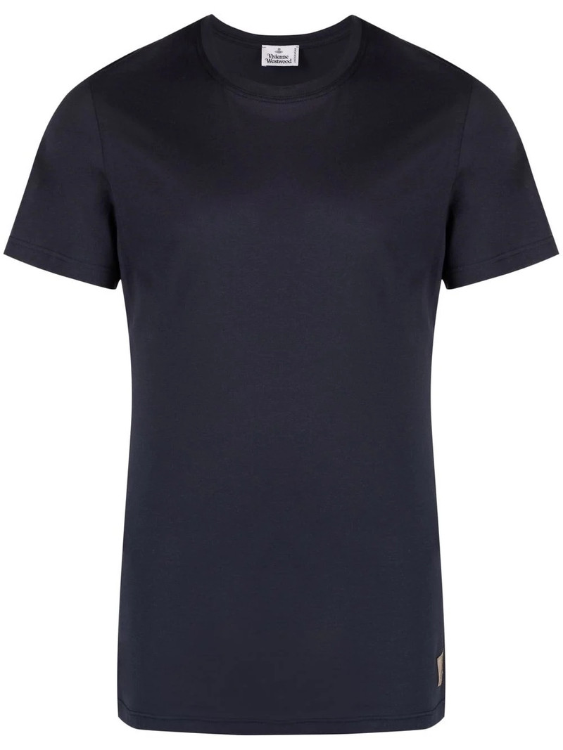 short sleeved logo-patch T-shirt 1