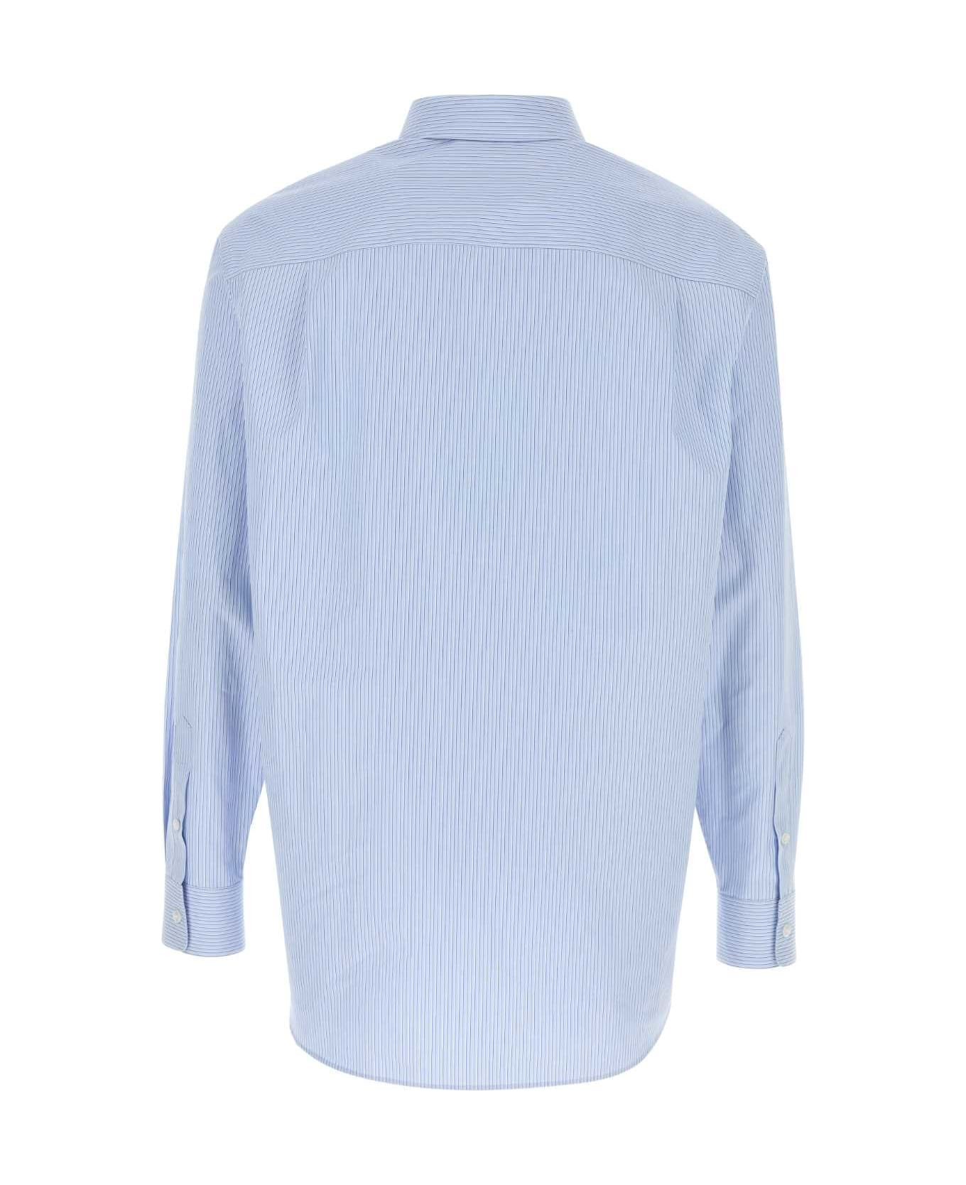 Embroidered Poplin And Satin Shirt - 2