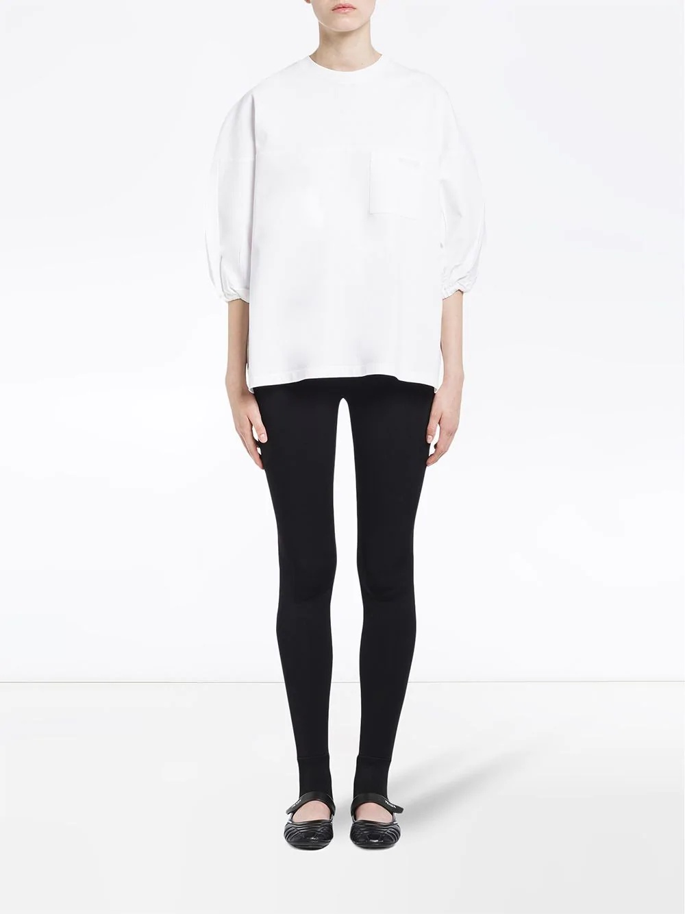 puff-sleeve T-shirt - 2