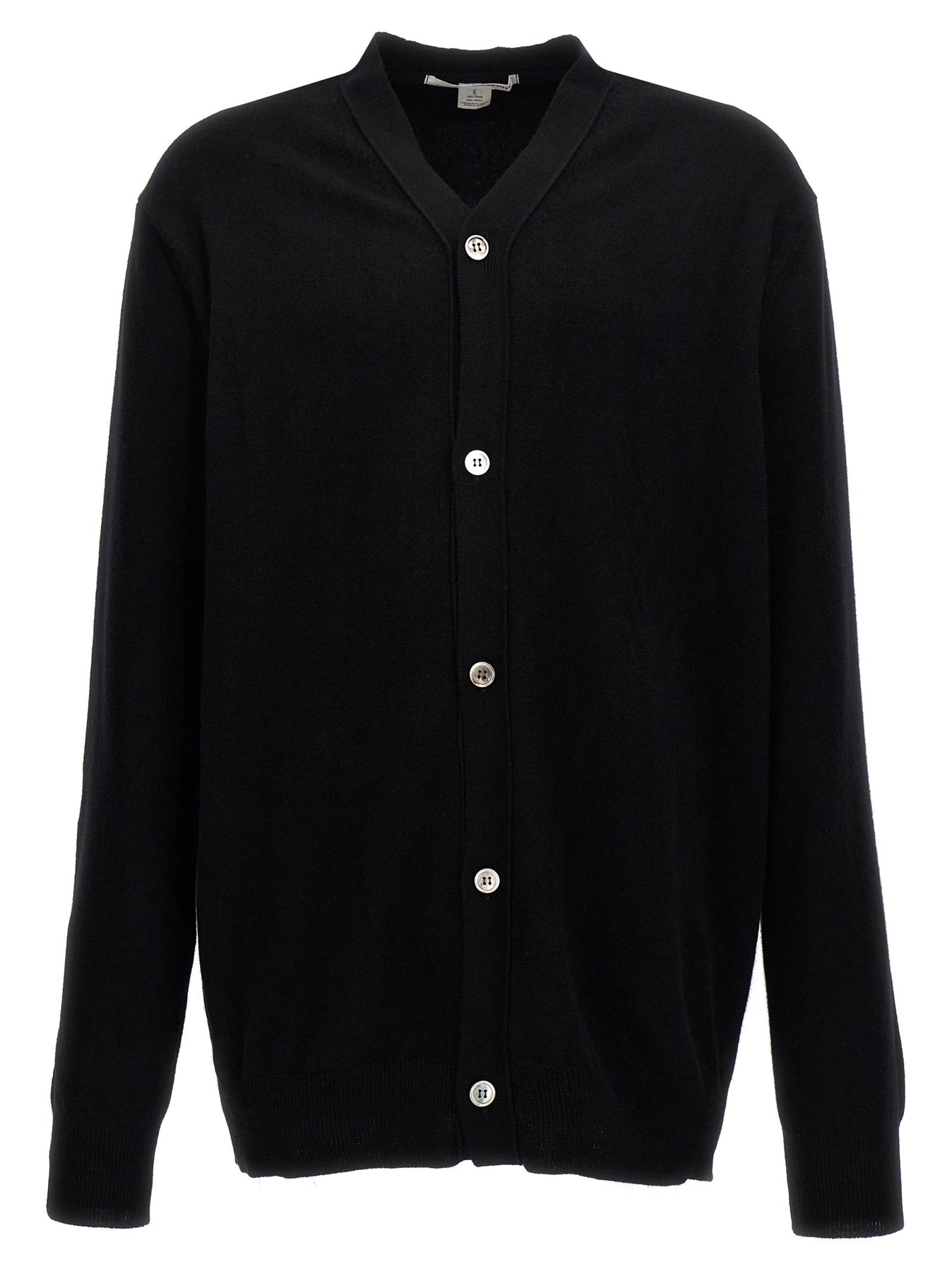 Wool Cardigan Sweater, Cardigans Black - 1