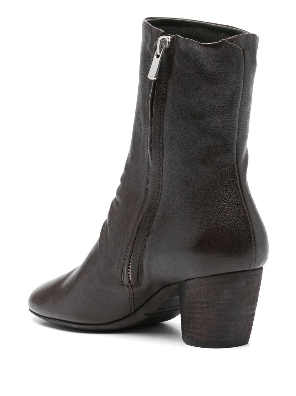 55mm leather ankle boots - 3