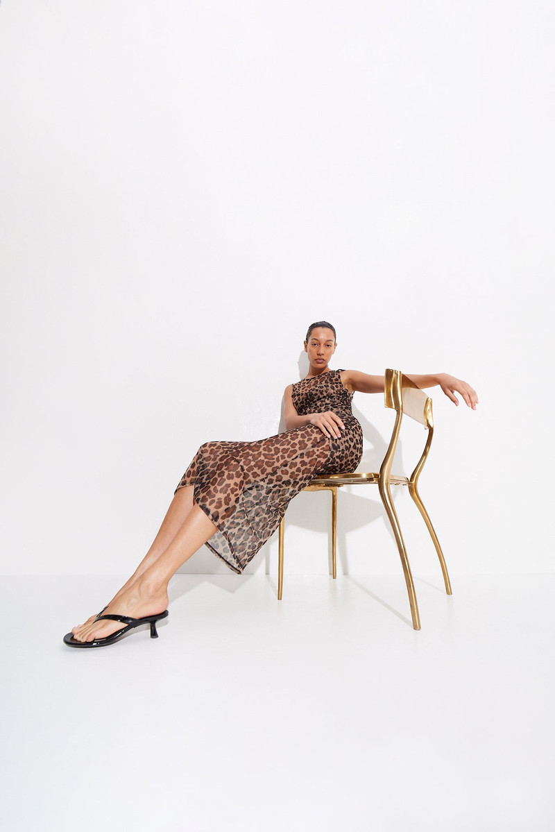 Kinny Mesh Dress In Cheetah 4