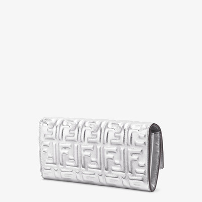 FENDI Silver leather wallet outlook