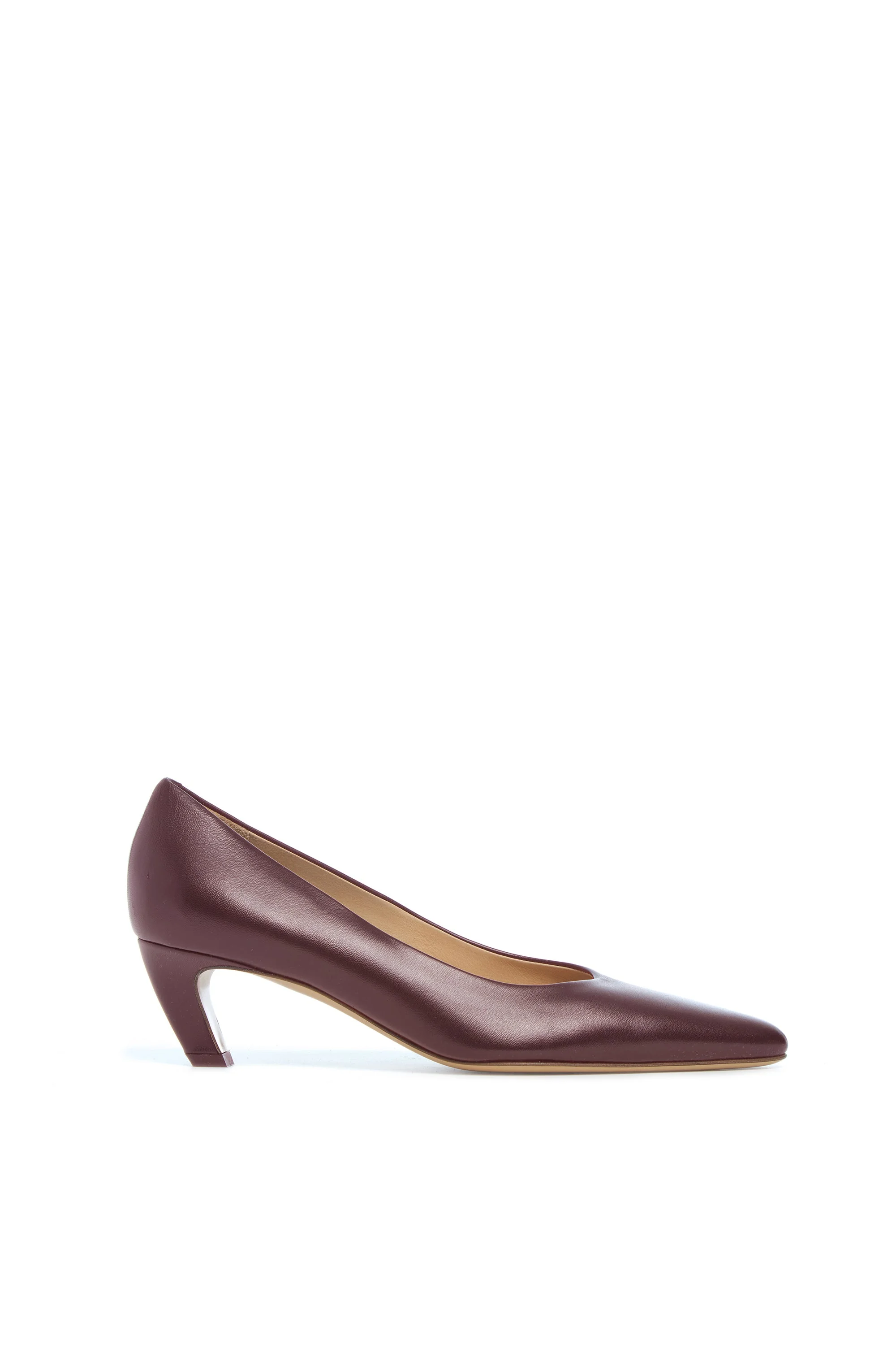 Peggy Pump in Bordeaux Nappa Leather - 1
