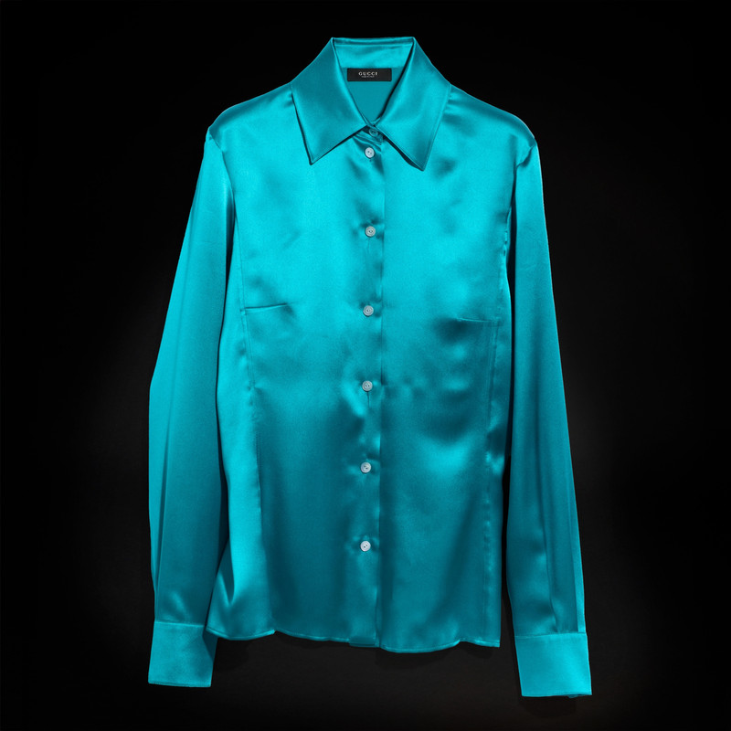 Silk satin shirt - 1