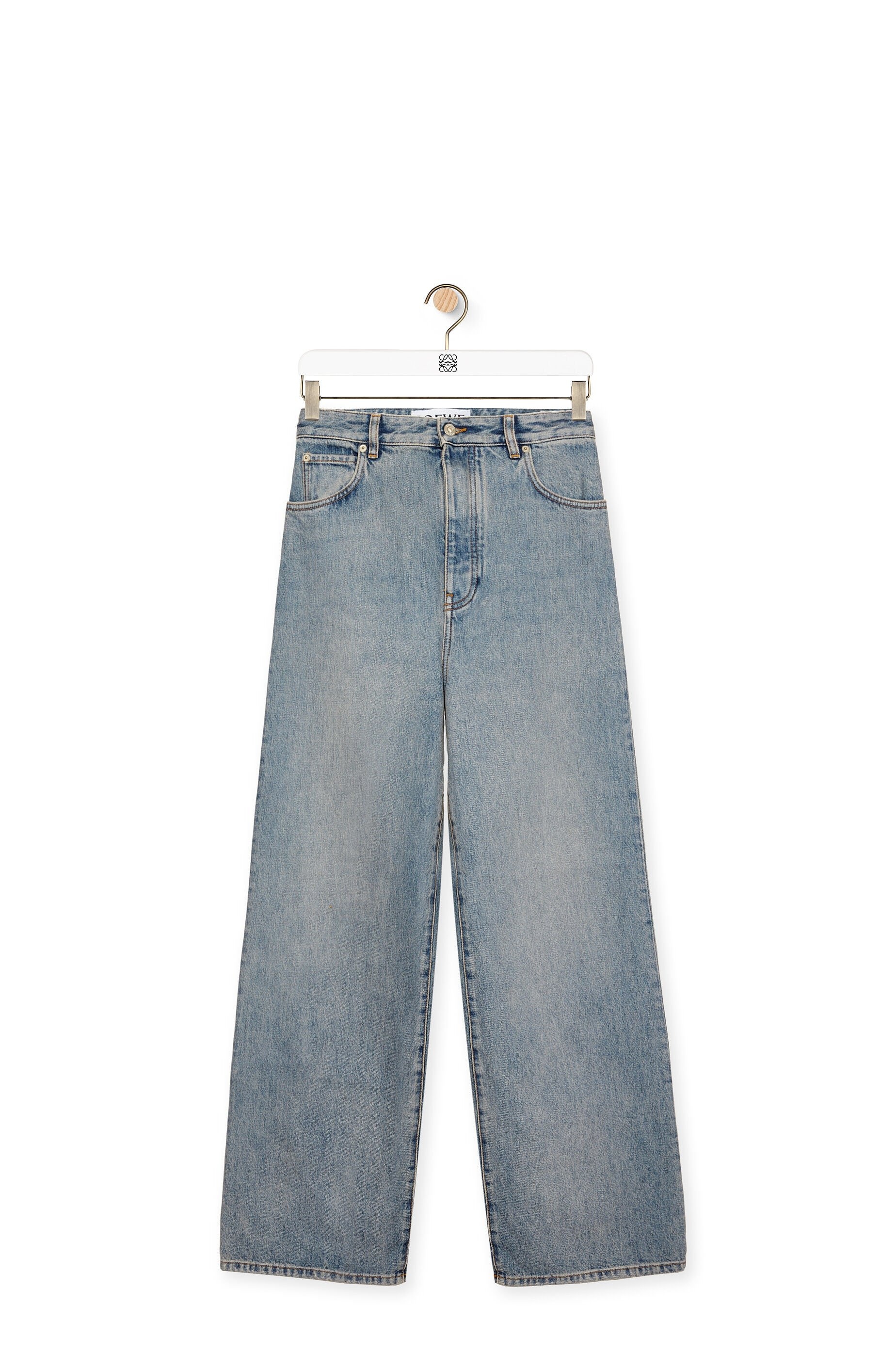 Wide leg jeans in denim - 1