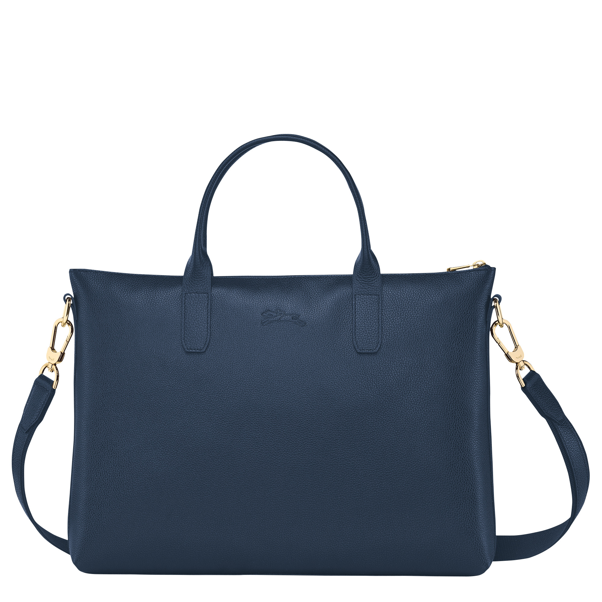 Le Foulonné S Briefcase Navy - Leather - 4