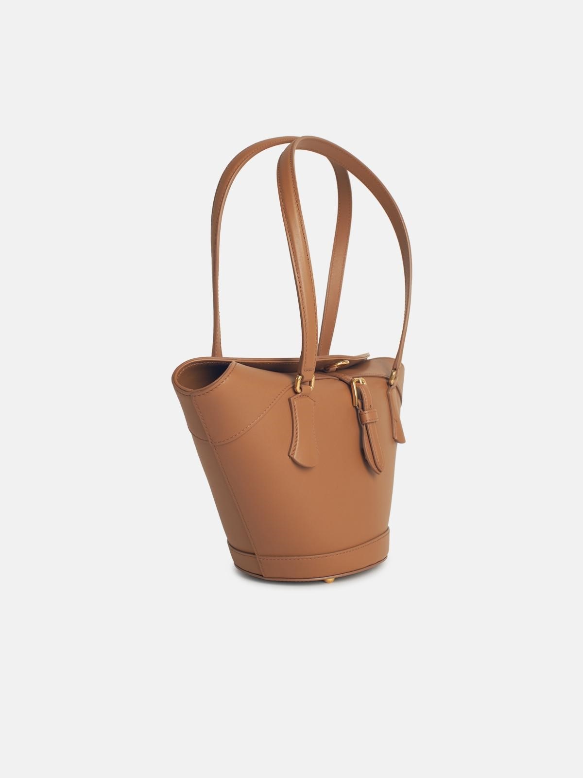 'SUNSET' BROWN LEATHER BAG - 2