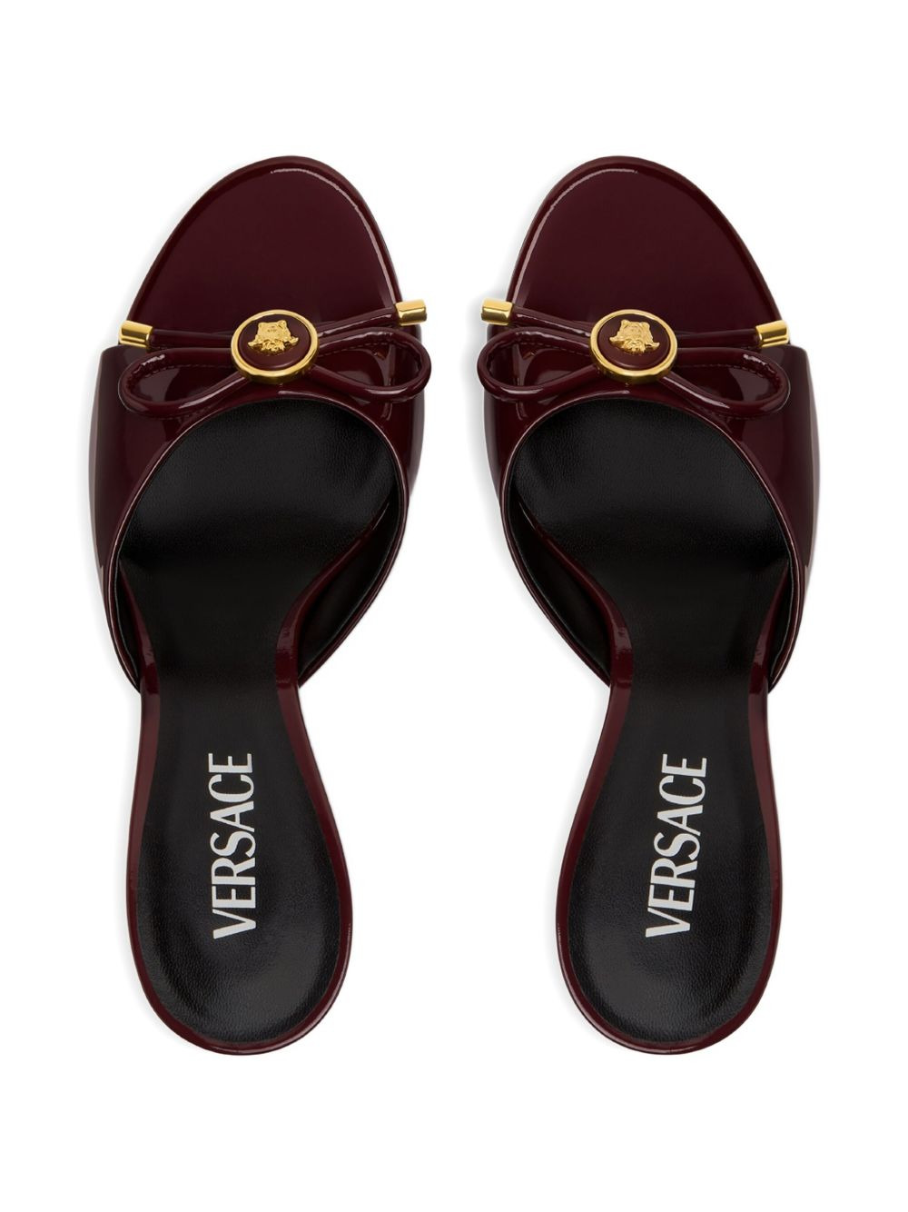 85mm bow-embellished leather sandals - 3