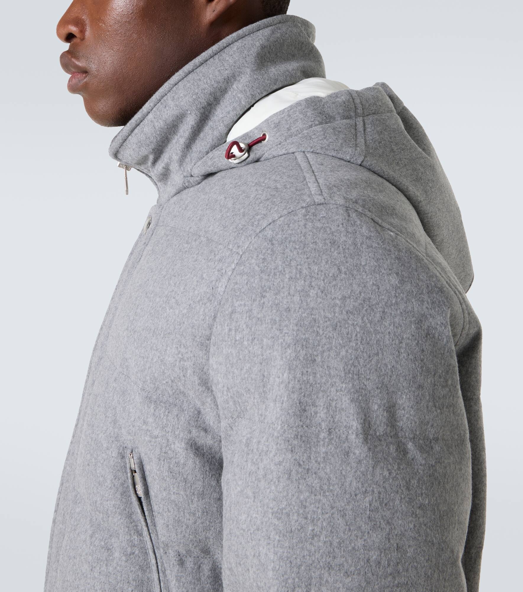 Padded wool jacket - 6