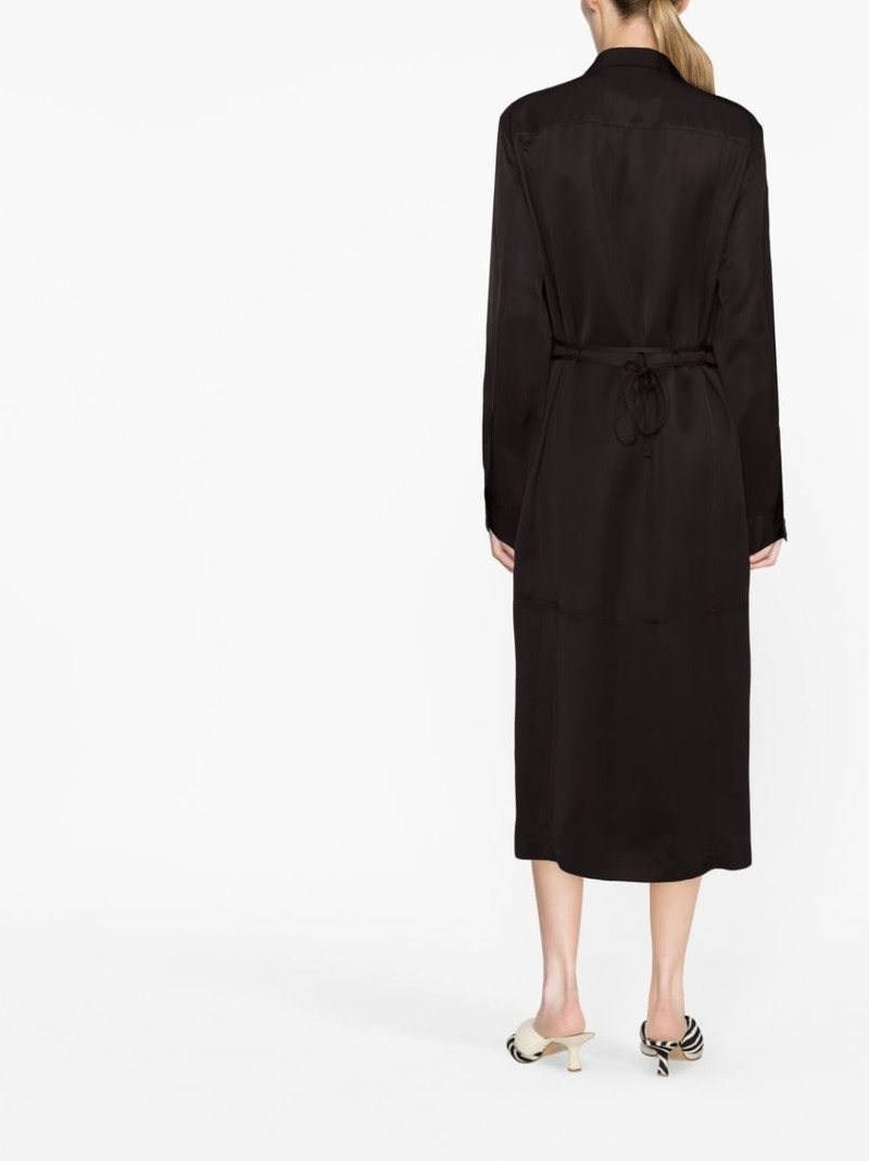 single-breasted belted-waist coat 4