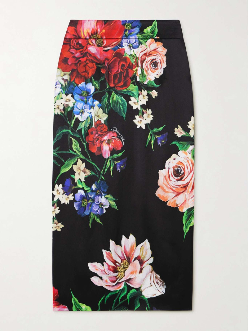 블랙 VISCOSE BLEND SKIRT - 1