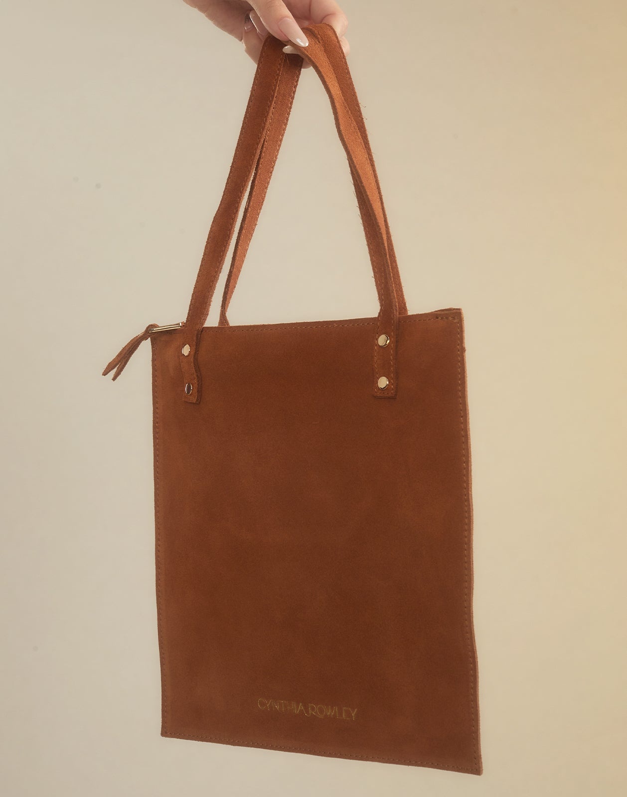 Sleek Suede Tote - 3