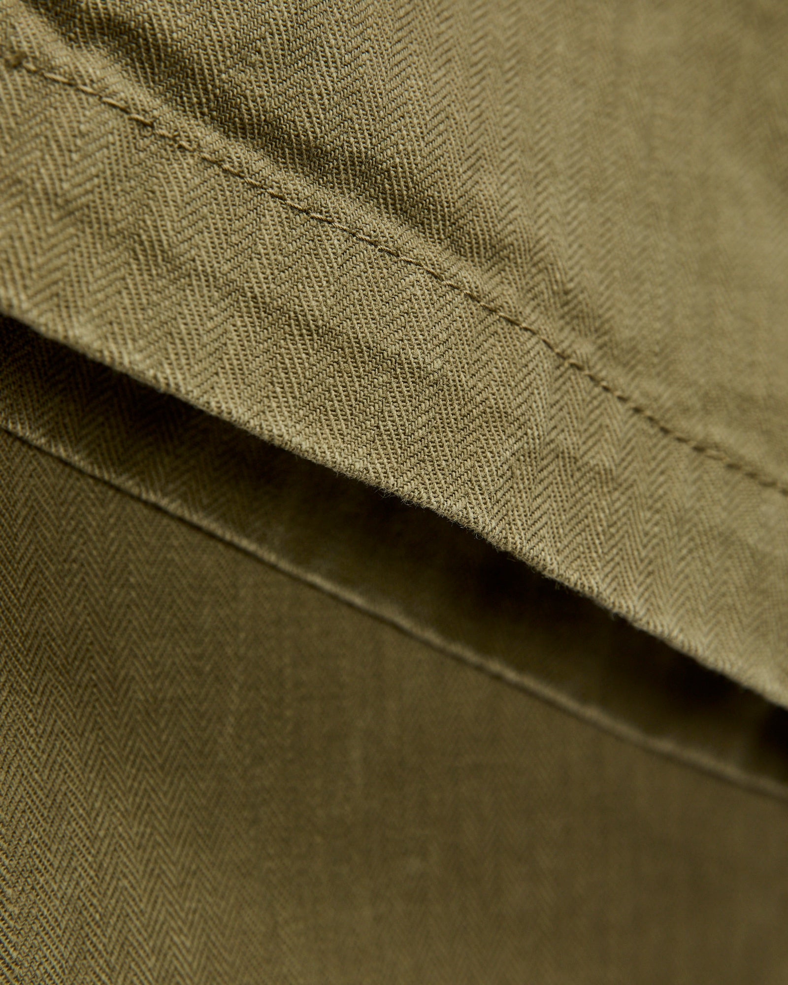 Sulfur Dye Herringbone Work Pants in Olive - 8