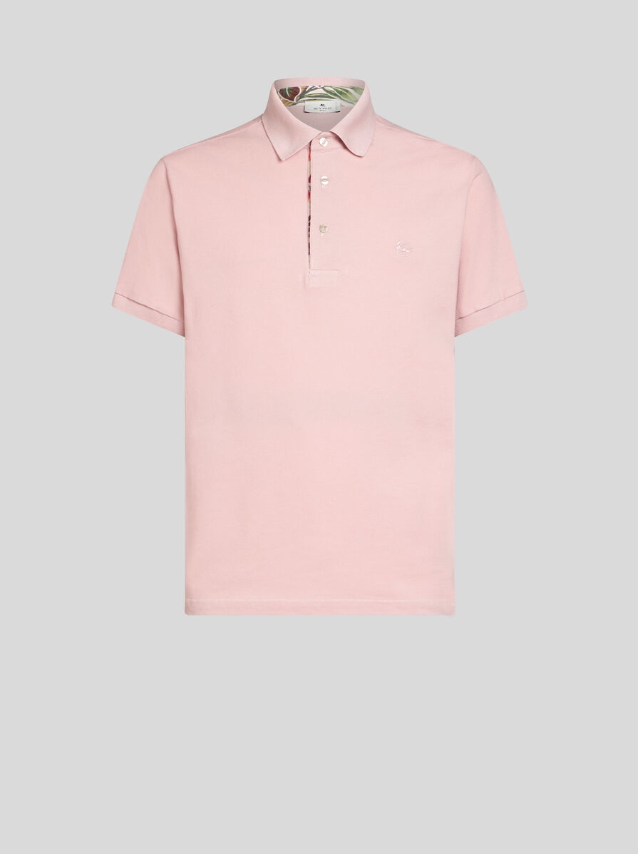 POLO SHIRT WITH EMBROIDERED PEGASO - 1