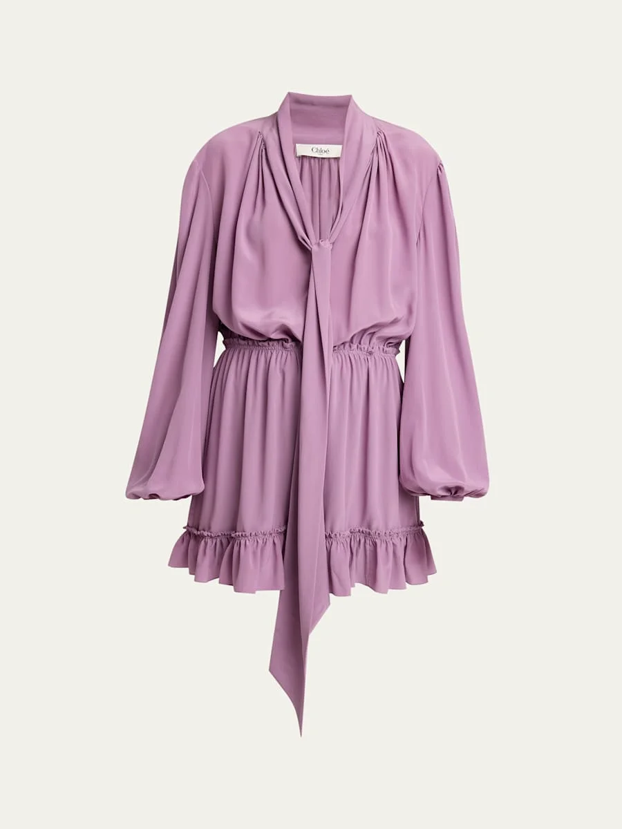Organic Silk Crepe De Chine Dress - 1