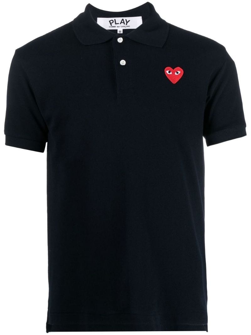 heart-patch polo shirt - 1