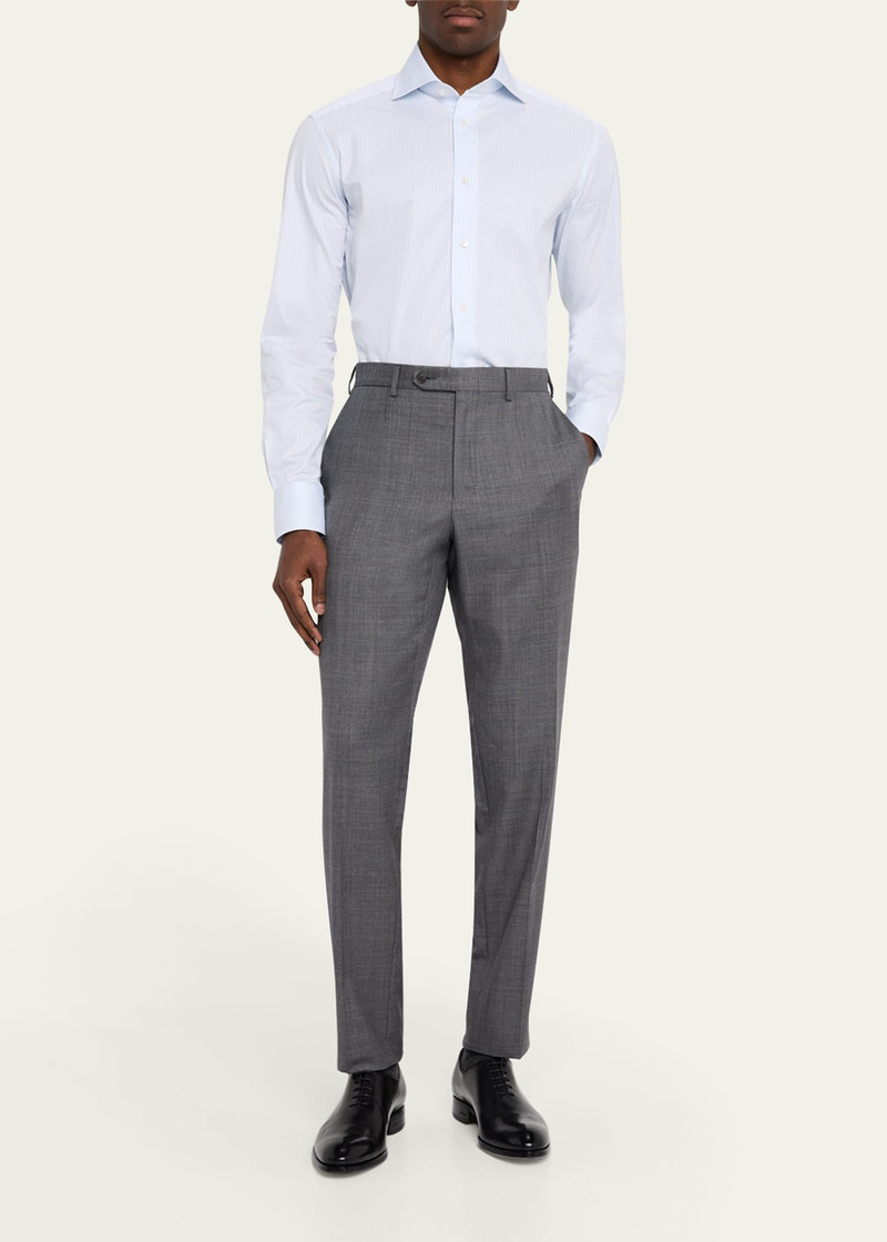 ZEGNA Men's Trecapi Cotton Multi-Stripe Dress Shirt outlook